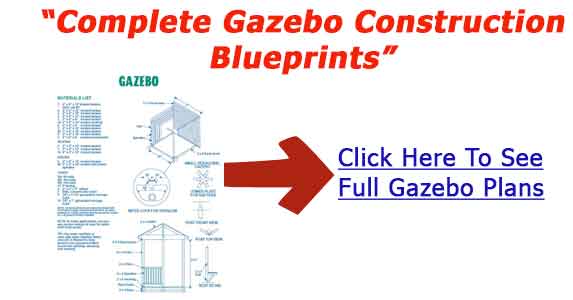 top quality blueprints for making gazebo
